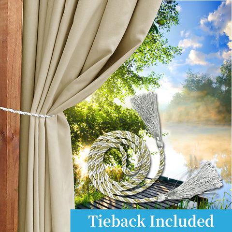 Cary Canvas Outdoor Curtain Custom Made 1 Panel