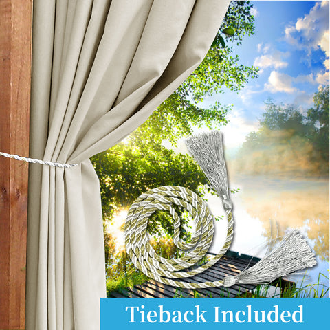 Cary Canvas Outdoor Curtain Custom Made 1 Panel