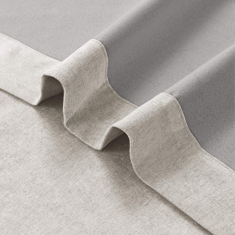 1041 100% Blackout Soft Chenille Linen Blend Curtain Pinch Pleat 1 Panel