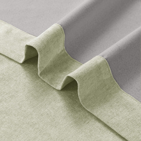 1041 100% Blackout Soft Chenille Linen Blend Curtain Pinch Pleat 1 Panel