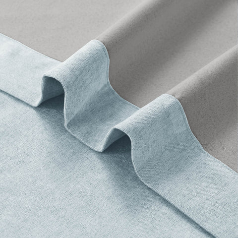 1041 100% Blackout Soft Chenille Linen Blend Curtain Pinch Pleat 1 Panel