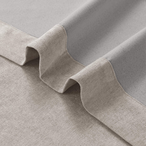 1041 100% Blackout Soft Chenille Linen Blend Curtain Pinch Pleat 1 Panel