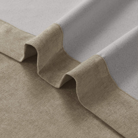 1041 100% Blackout Soft Chenille Linen Blend Curtain Pinch Pleat 1 Panel
