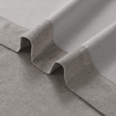 1041 100% Blackout Soft Chenille Linen Blend Curtain Pinch Pleat 1 Panel