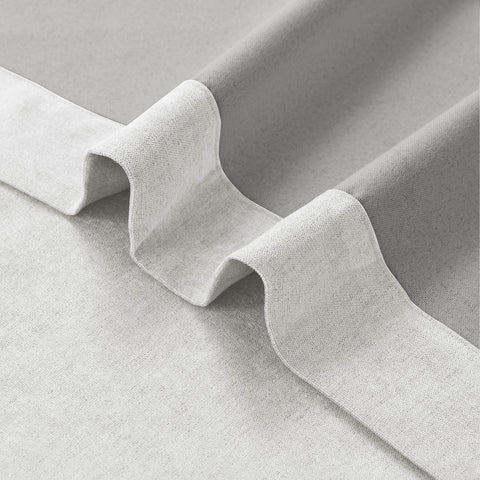 1041 100% Blackout Soft Chenille Linen Blend Curtain Pinch Pleat 1 Panel