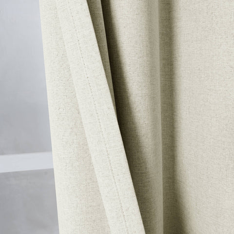 3009 Reversible 100% Blackout Linen Blend Curtain Pinch Pleat 1 Panel