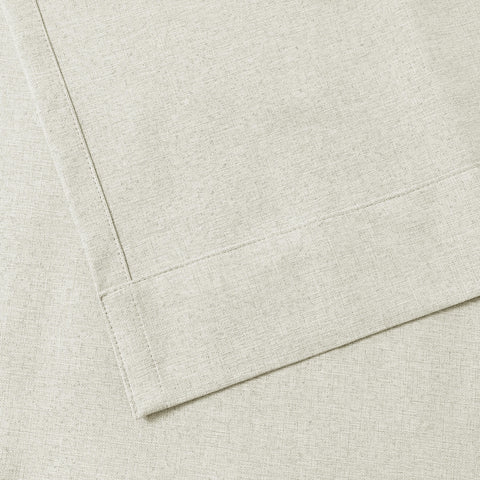 3009 Reversible 100% Blackout Linen Blend Curtain Pinch Pleat 1 Panel
