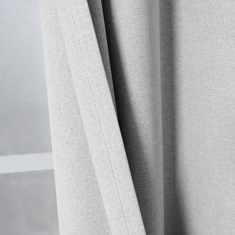 3009 Reversible 100% Blackout Linen Blend Curtain Pinch Pleat 1 Panel