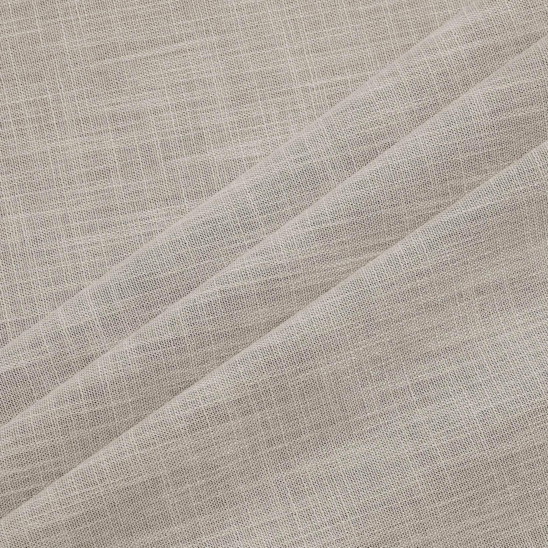 1044 100% Blackout Heavyweight 350GSM Linen Texture Drapes Pinch Pleat - Cololeaf -- #3 Light Beige