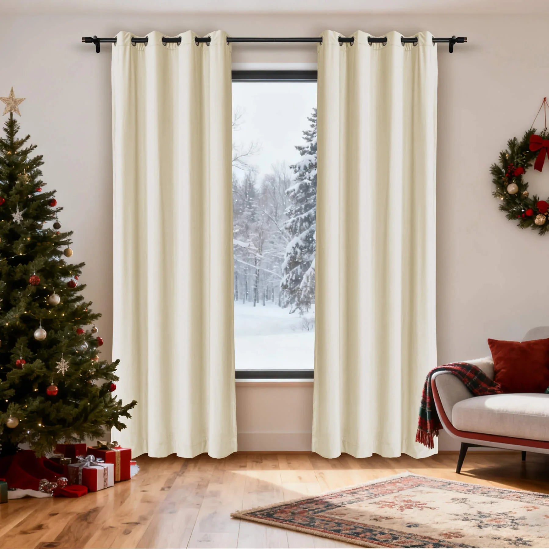 Cololeaf-Christmas-Soft-Luxury-Velvet-Blackout-Drapes-Thermal-Curtains-Beige_5 - Cololeaf