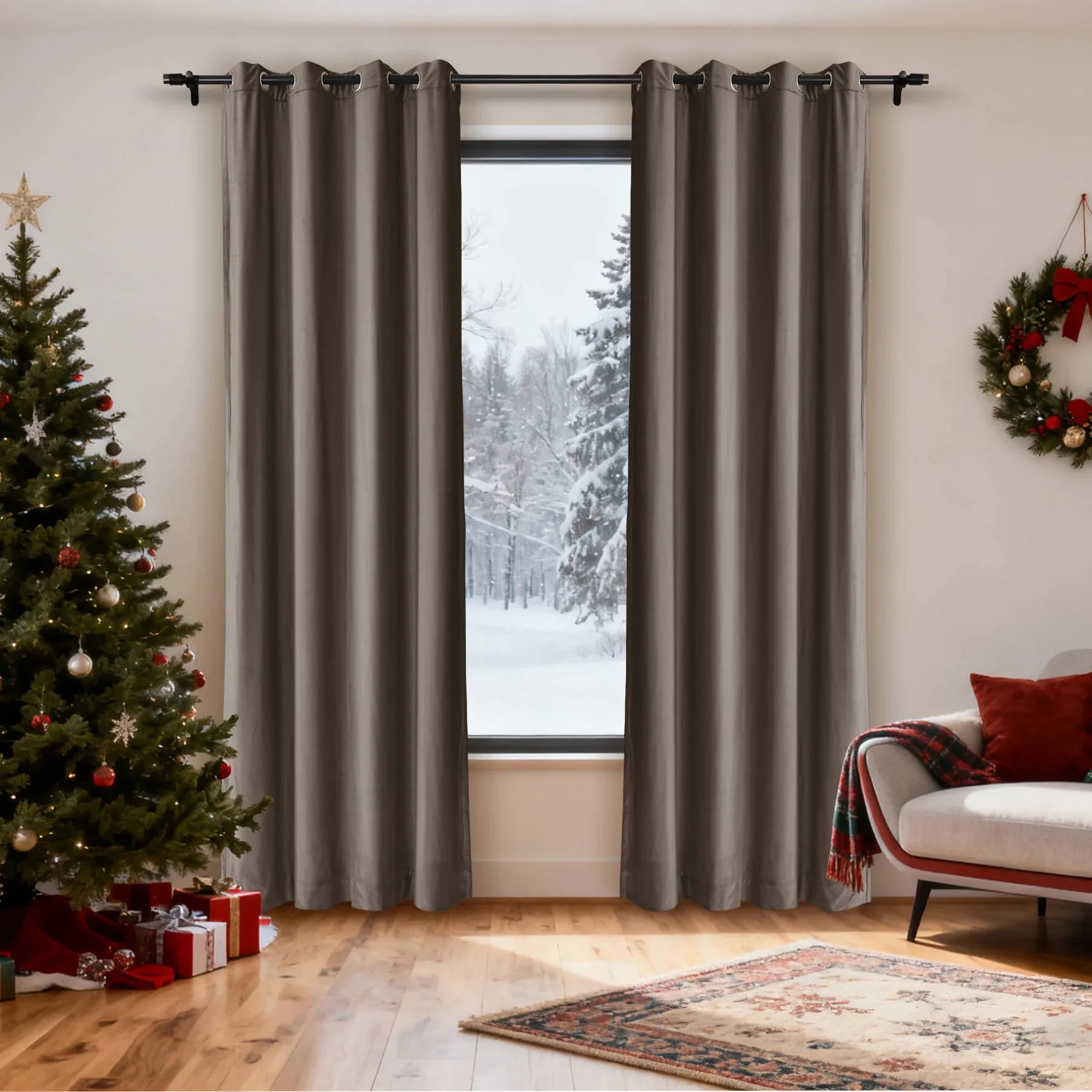 Cololeaf-Christmas-Soft-Luxury-Velvet-Blackout-Drapes-Thermal-Curtains-Brown_5 - Cololeaf