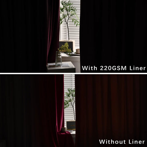 MJ11 Christmas Soft Velvet Blackout Drapes For Bedroom Living Room Holiday Decorations 1 Panel