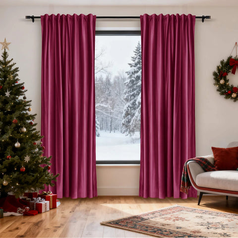 Cololeaf-Christmas-Soft-Luxury-Velvet-Blackout-Drapes-Thermal-Curtains-Burgundy-Red_7 - Cololeaf