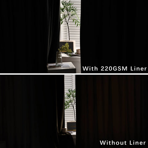 MJ11 Christmas Soft Velvet Blackout Drapes For Bedroom Living Room Holiday Decorations 1 Panel