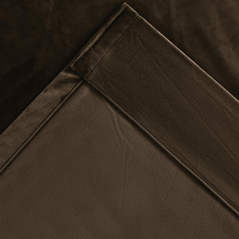 MJ11 Christmas Soft Velvet Blackout Drapes For Bedroom Living Room Holiday Decorations 1 Panel