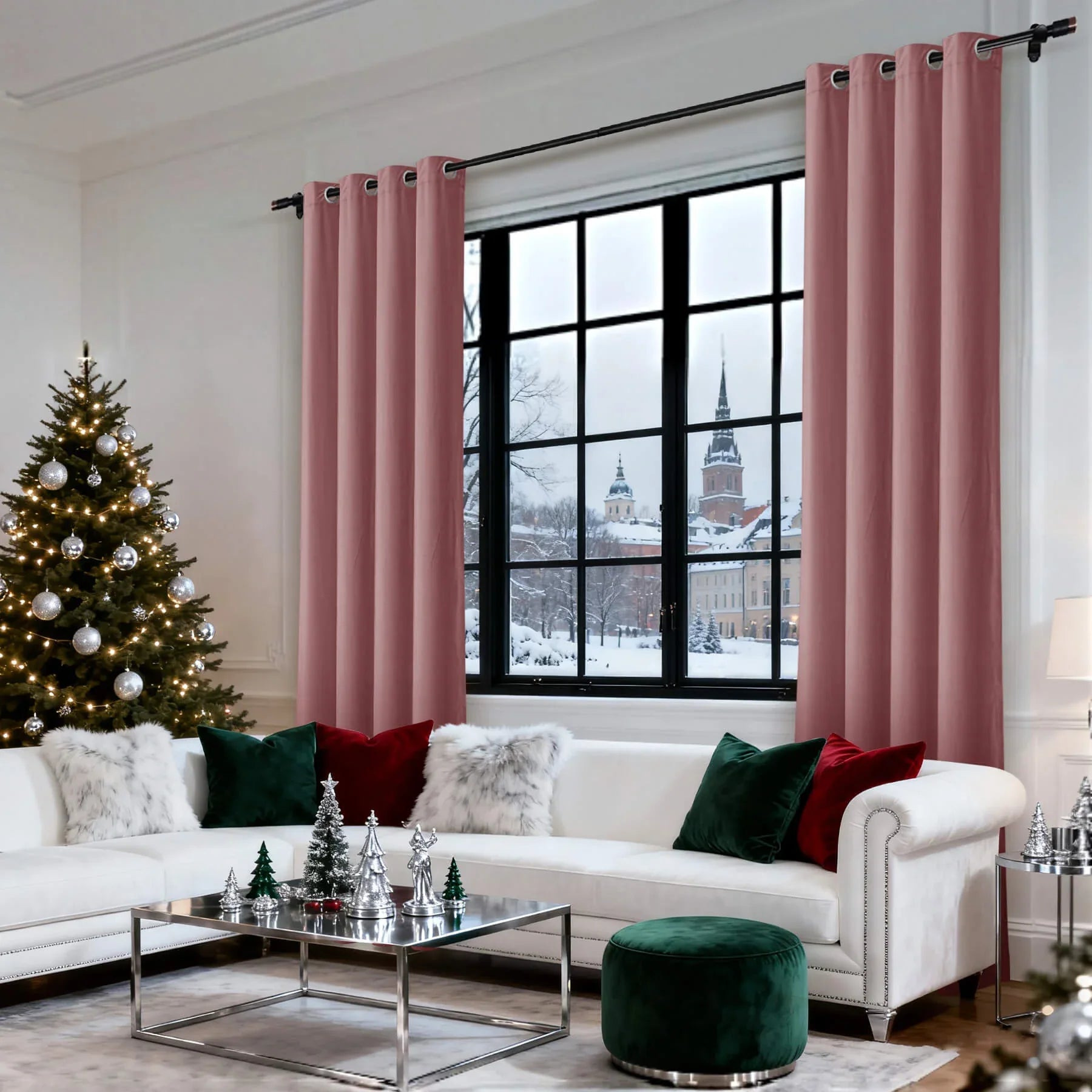 Cololeaf-Christmas-Soft-Luxury-Velvet-Blackout-Drapes-Thermal-Curtains-Coral_8 - Cololeaf