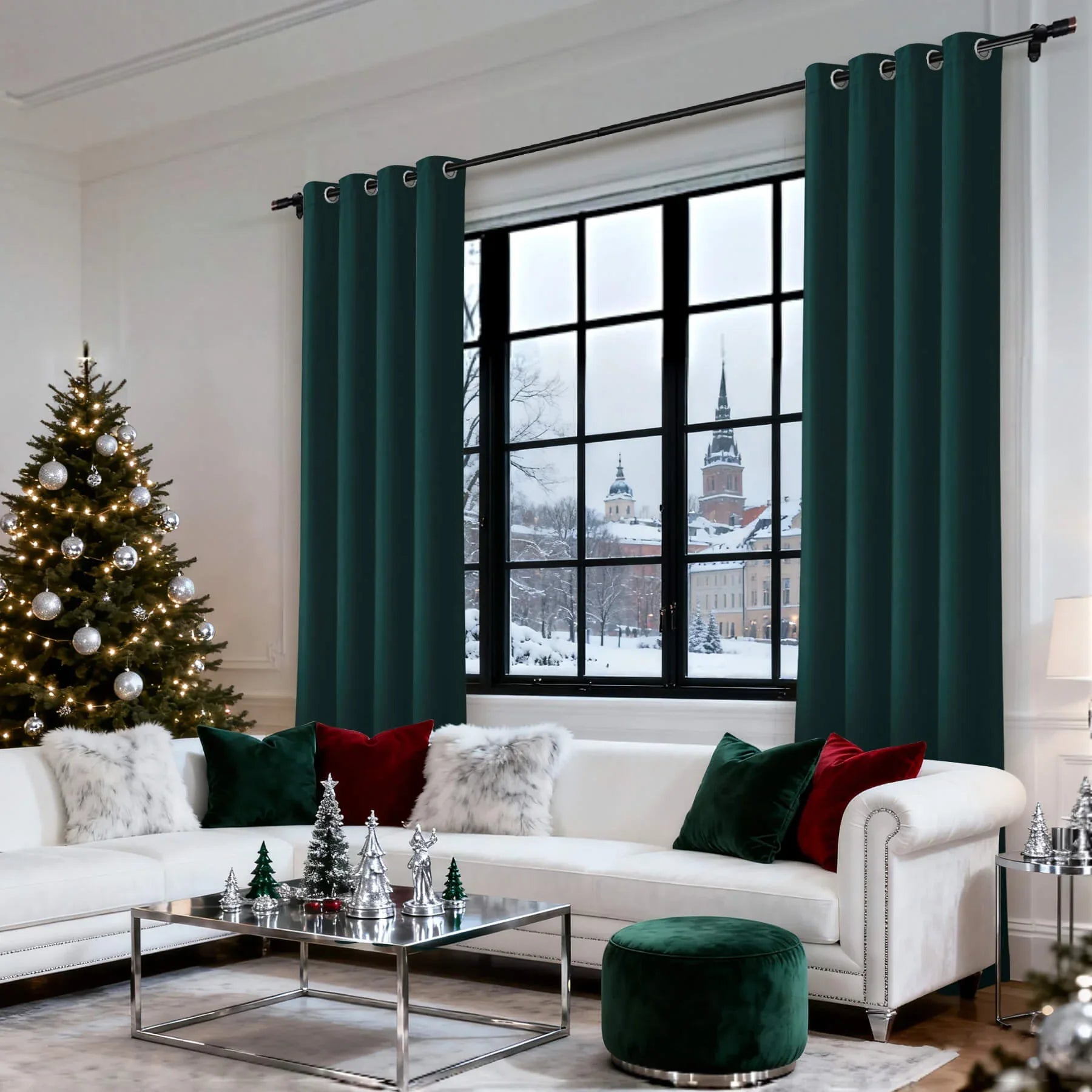 Cololeaf-Christmas-Soft-Luxury-Velvet-Blackout-Drapes-Thermal-Curtains-Everlade-Teal_8 - Cololeaf