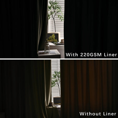 MJ11 Christmas Soft Velvet Blackout Drapes For Bedroom Living Room Holiday Decorations 1 Panel