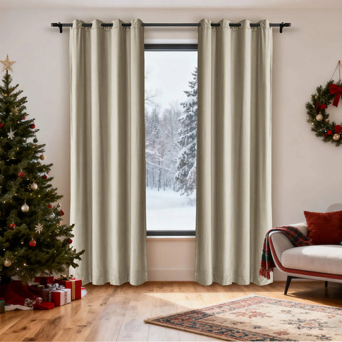 Cololeaf-Christmas-Soft-Luxury-Velvet-Blackout-Drapes-Thermal-Curtains-Gray-Beige_5 - Cololeaf