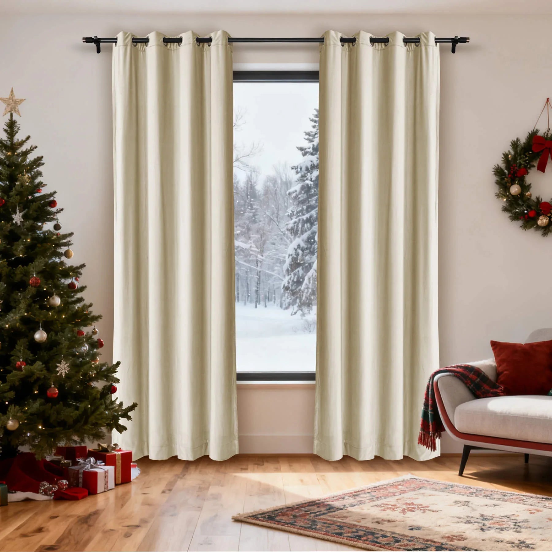 Cololeaf-Christmas-Soft-Luxury-Velvet-Blackout-Drapes-Thermal-Curtains-Ivory_5 - Cololeaf