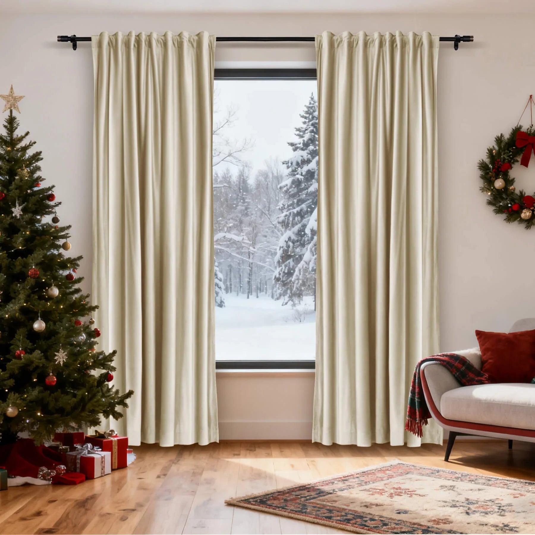 Cololeaf-Christmas-Soft-Luxury-Velvet-Blackout-Drapes-Thermal-Curtains-Ivory_7 - Cololeaf