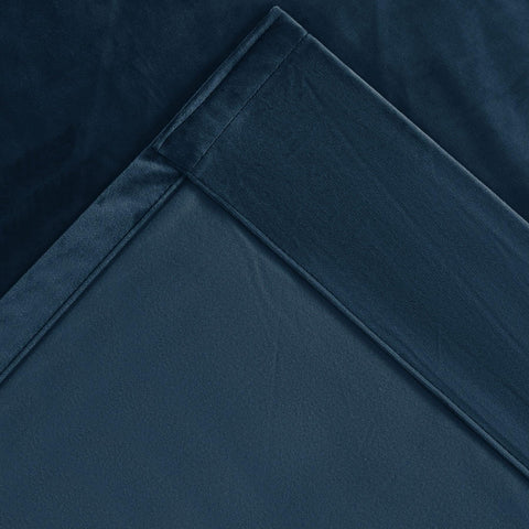 MJ11 Christmas Soft Velvet Blackout Drapes For Bedroom Living Room Holiday Decorations 1 Panel