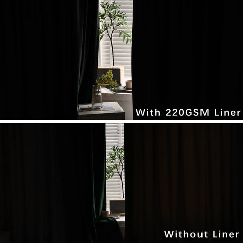 MJ11 Christmas Soft Velvet Blackout Drapes For Bedroom Living Room Holiday Decorations 1 Panel