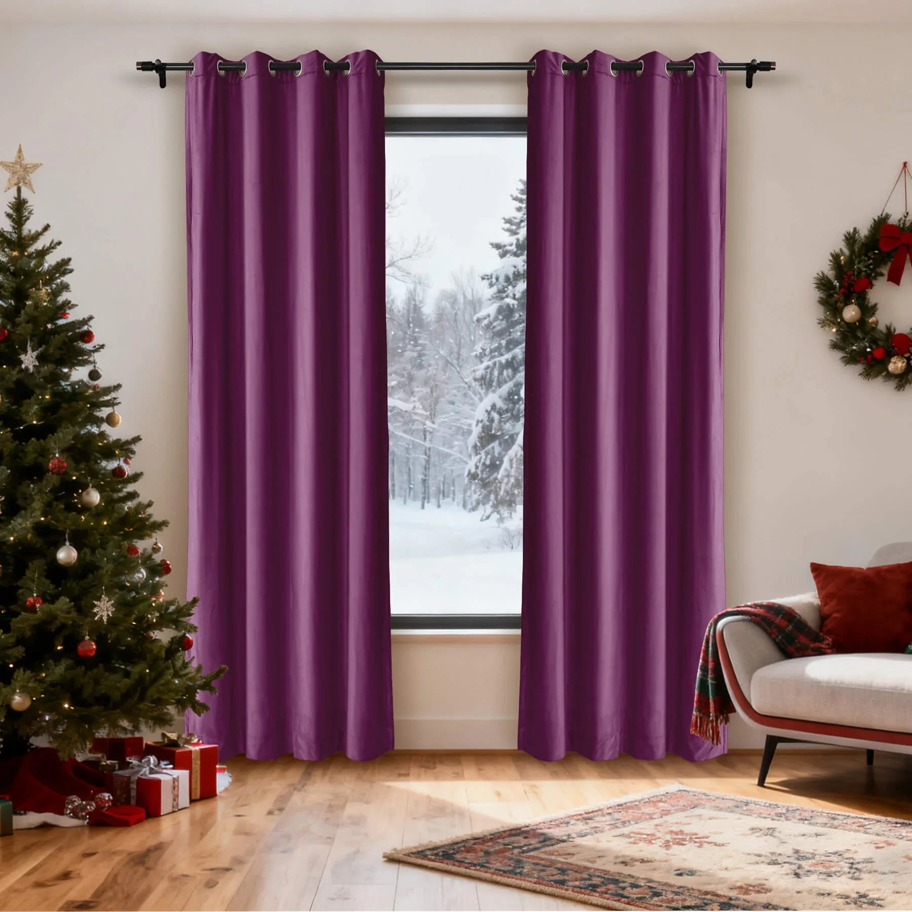 Cololeaf-Christmas-Soft-Luxury-Velvet-Blackout-Drapes-Thermal-Curtains-Purple_5 - Cololeaf