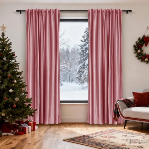 Cololeaf-Christmas-Soft-Luxury-Velvet-Blackout-Drapes-Thermal-Curtains-Rose_7 - Cololeaf