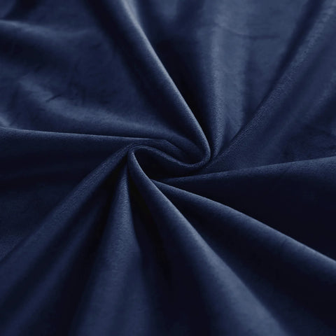 MJ11 Christmas Soft Velvet Blackout Drapes For Bedroom Living Room Holiday Decorations 1 Panel