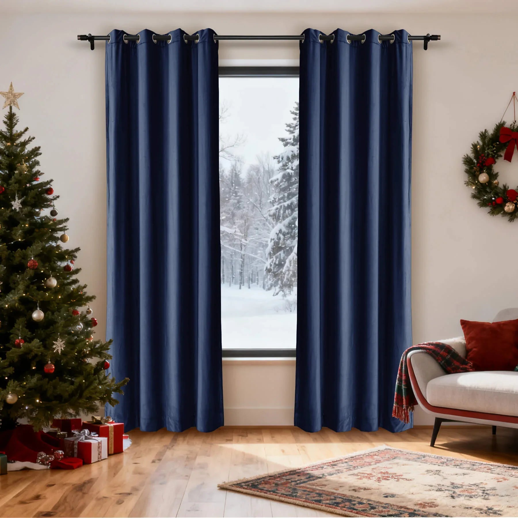 Cololeaf-Christmas-Soft-Luxury-Velvet-Blackout-Drapes-Thermal-Curtains-Sapphire-Blue_5 - Cololeaf