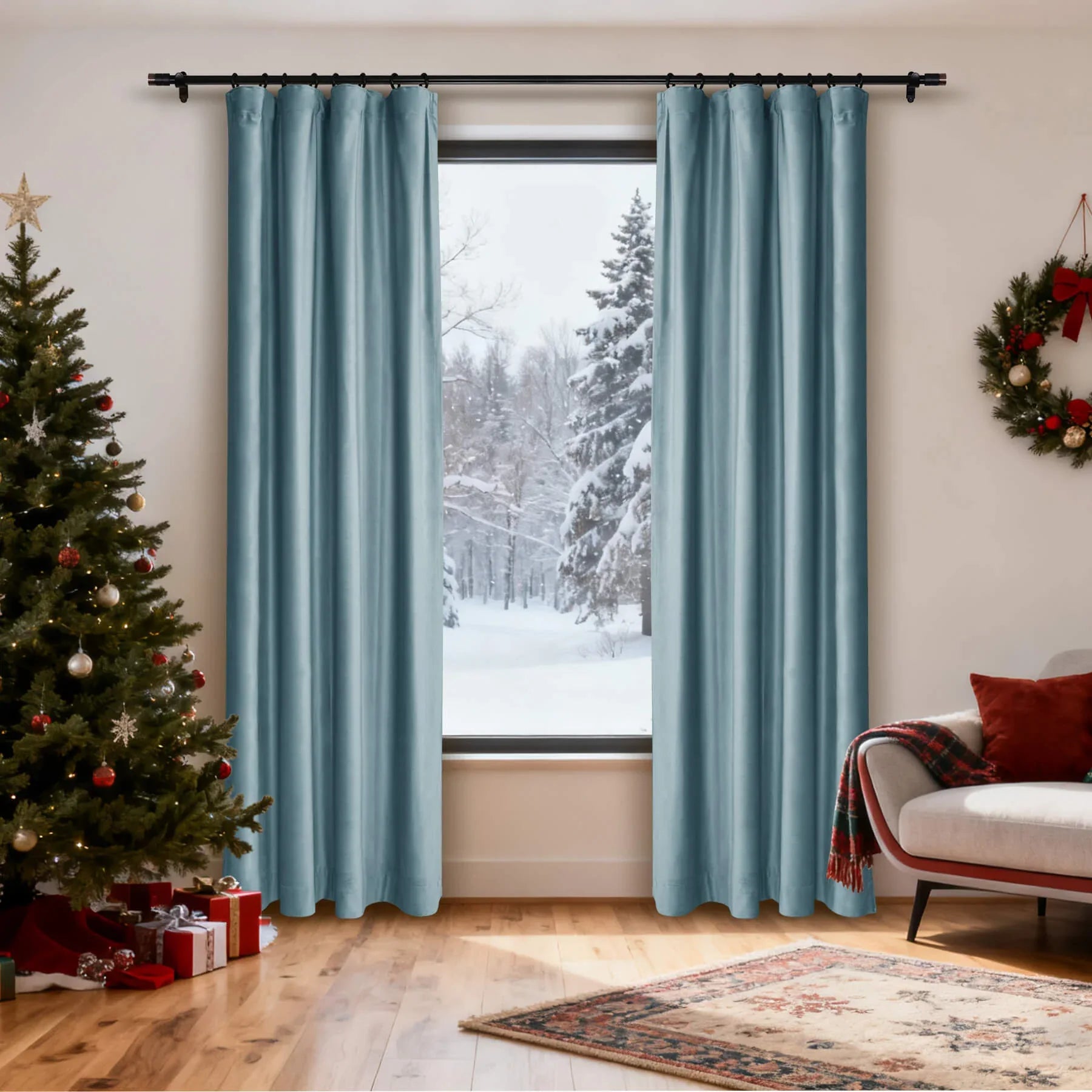 Cololeaf-Christmas-Soft-Luxury-Velvet-Blackout-Drapes-Thermal-Curtains-Sky-Blue_6 - Cololeaf