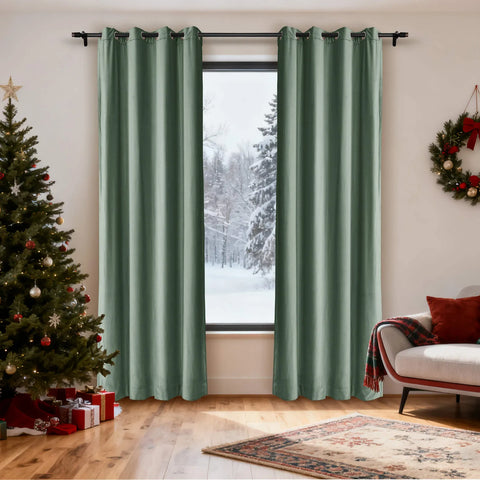 Cololeaf-Christmas-Soft-Luxury-Velvet-Blackout-Drapes-Thermal-Curtains-Teal_5 - Cololeaf