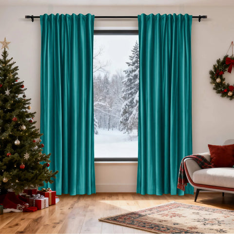 Cololeaf-Christmas-Soft-Luxury-Velvet-Blackout-Drapes-Thermal-Curtains-Turquiose_7 - Cololeaf