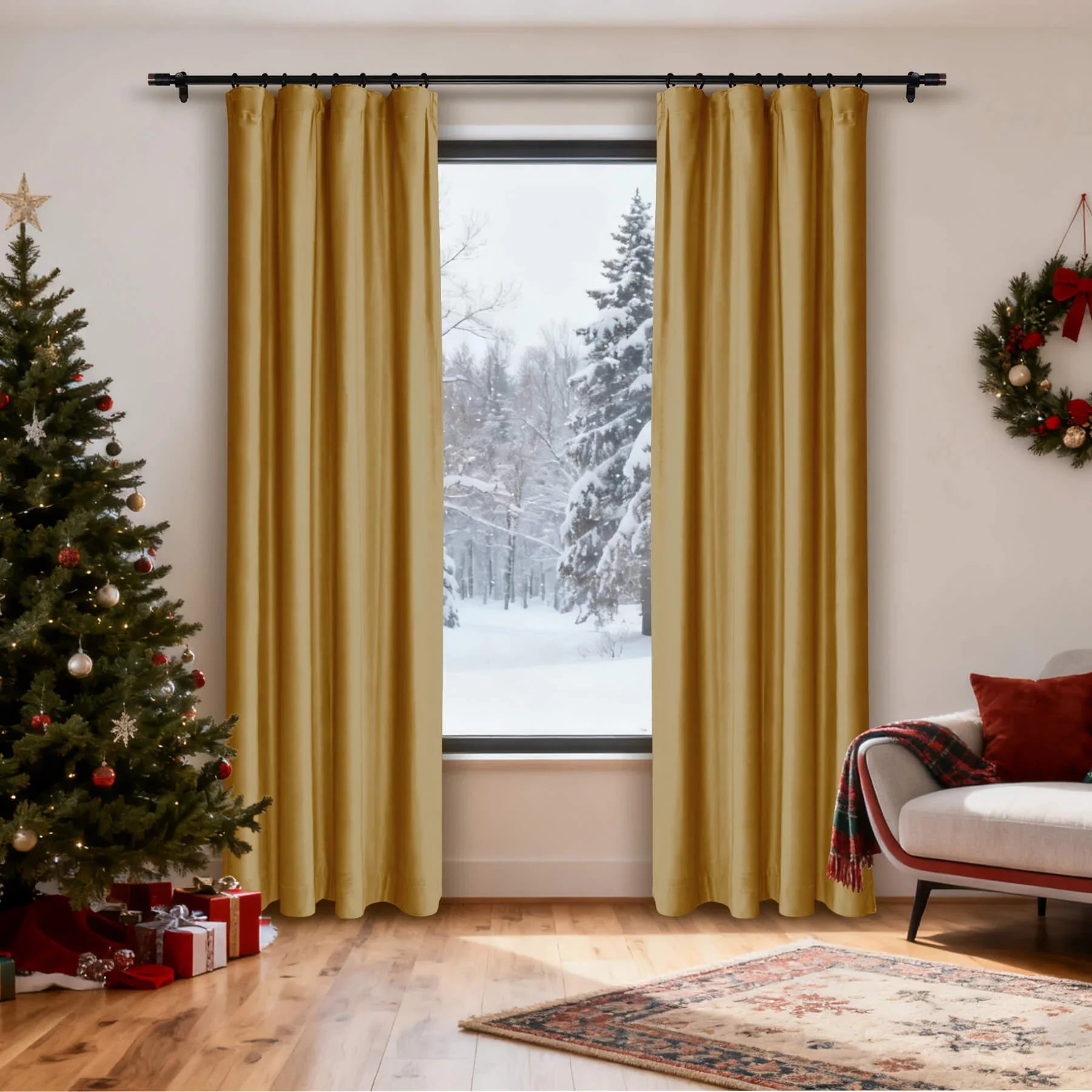 Cololeaf-Christmas-Soft-Luxury-Velvet-Blackout-Drapes-Thermal-Curtains-Wheat_6 - Cololeaf