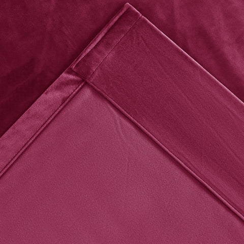 MJ11 Soft Velvet Home Theater Blackout Curtain Noise Reducing with Liner Multiple Headers 1 Panel