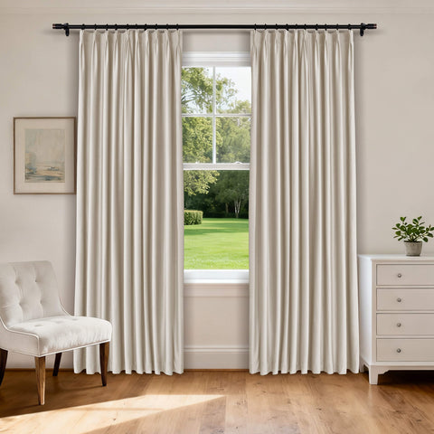 MJ11 Soft Velvet Home Theater Blackout Curtain Noise Reducing with Liner Multiple Headers 1 Panel
