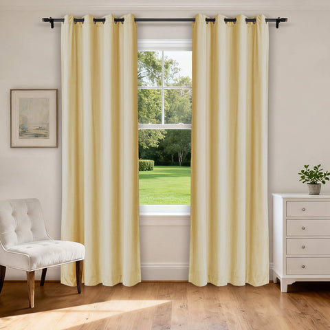MJ11 Soft Velvet Home Theater Blackout Curtain Noise Reducing with Liner Multiple Headers 1 Panel
