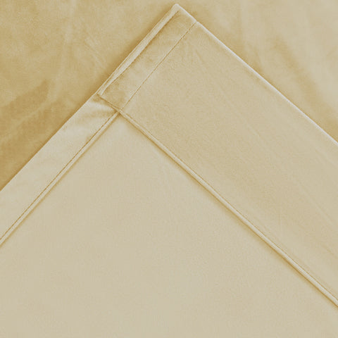 MJ11 Soft Velvet Home Theater Blackout Curtain Noise Reducing with Liner Multiple Headers 1 Panel