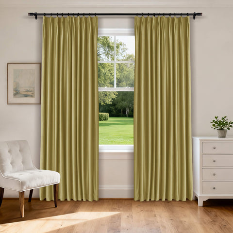MJ11 Soft Velvet Home Theater Blackout Curtain Noise Reducing with Liner Multiple Headers 1 Panel