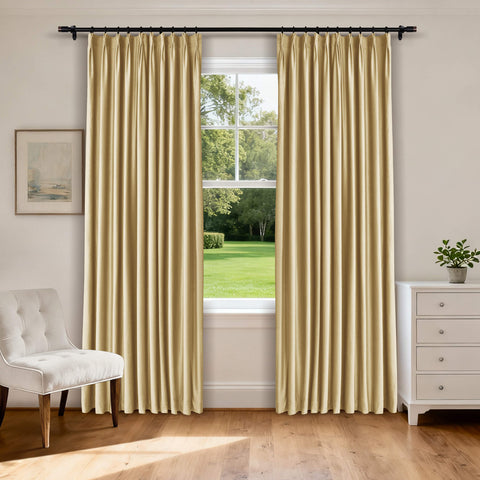 MJ11 Soft Velvet Home Theater Blackout Curtain Noise Reducing with Liner Multiple Headers 1 Panel