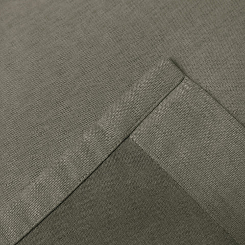 Frank Room Darkening Linen Blend Curtains Heavy Weight Thermal Drapes Back Tab & Rod Pocket 1 Panel