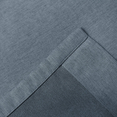 Frank Room Darkening Linen Blend Curtains Heavy Weight Thermal Blackout Drapes Grommet 1 Panel