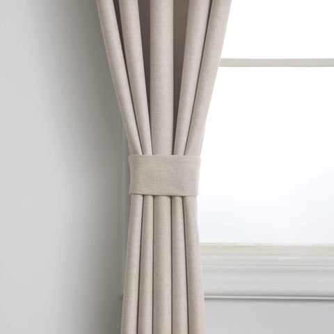 Frank Room Darkening Linen Blend Curtains Heavy Weight Thermal Drapes Back Tab & Rod Pocket 1 Panel