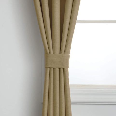 Frank Room Darkening Linen Blend Curtains Heavy Weight Thermal Drapes Back Tab & Rod Pocket 1 Panel