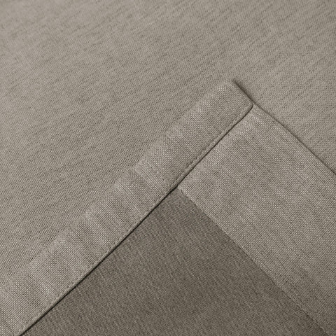 Frank Room Darkening Linen Blend Curtains Heavy Weight Thermal Drapes Back Tab & Rod Pocket 1 Panel