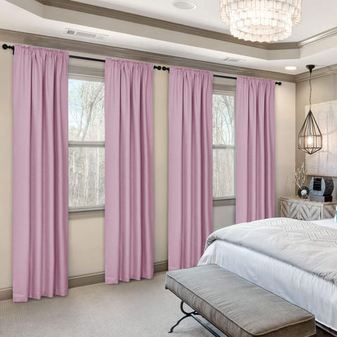 Frank Room Darkening Linen Blend Curtains Heavy Weight Thermal Drapes Back Tab & Rod Pocket 1 Panel