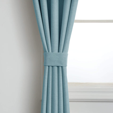 Frank Room Darkening Linen Blend Curtains Heavy Weight Thermal Drapes Back Tab & Rod Pocket 1 Panel