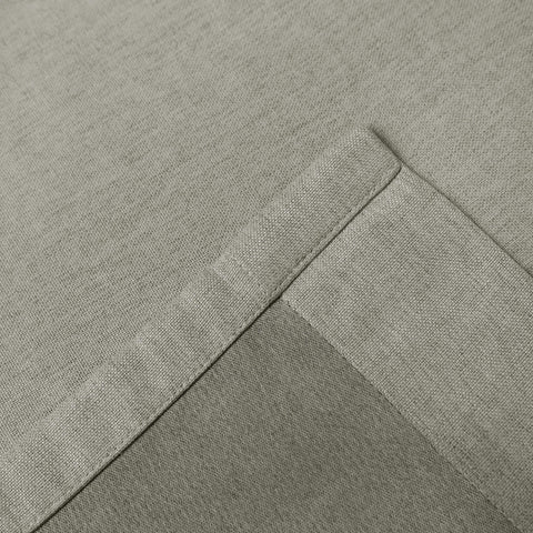 Frank Room Darkening Linen Blend Curtains Heavy Weight Thermal Blackout Drapes Grommet 1 Panel