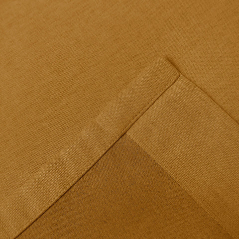 Frank Room Darkening Linen Blend Curtains Heavy Weight Thermal Blackout Drapes Grommet 1 Panel